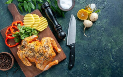 Poulet entier au barbecue