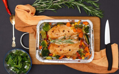 Cuisses de poulet « tomates, romarin, basilic »