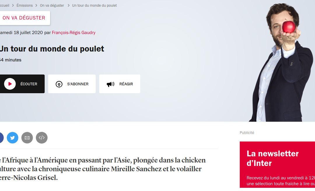 l&rsquo;émission « On va déguster »